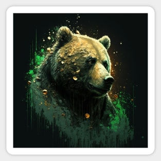 Bear Face Sticker